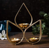 Gold Plated Diya Design Decorative Wall Hanging for Balcony Main Door Living Room Bedroom Diwali Home Decor